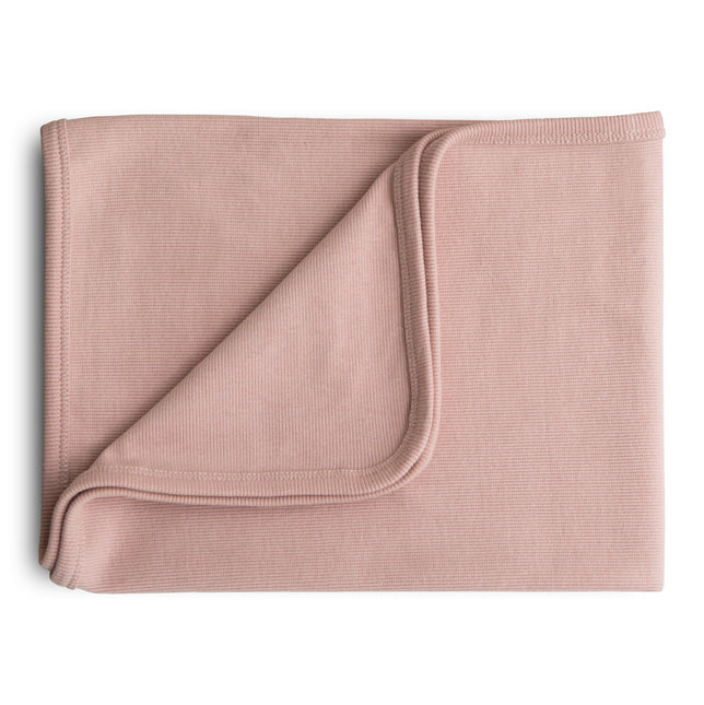 <tc>Mushie</tc> Couverture de berceau Ribbed Blush