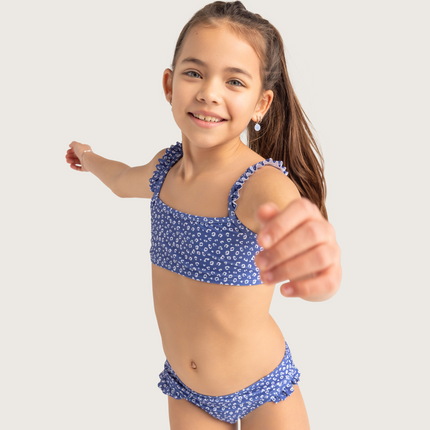 <tc>Swim Essentials</tc> Bikini enfant bleu léopard