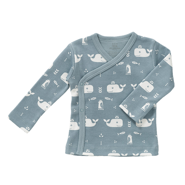 <tc>Fresk</tc> Cardigan enveloppant Whale Blue Fog