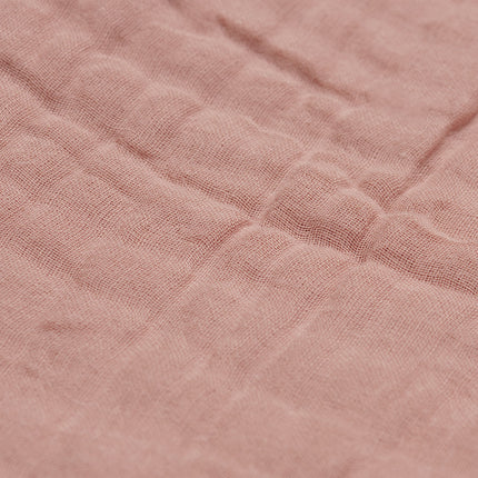 <tc>Jollein</tc> Couverture de berceau en coton froissé bois de rose 75x100cm