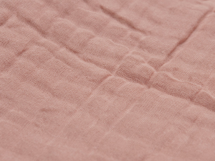 <tc>Jollein</tc> Couverture de berceau en coton froissé bois de rose 75x100cm