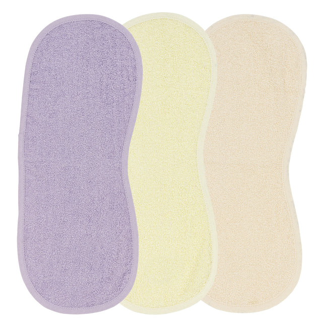 <tc>Meyco</tc> Mouthwipe Shoulder Model 3St Basic Terry Soft Lilas Soft Yellow Soft Peach