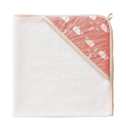 <tc>Fresk</tc> Serviette de bain Enveloppe de bébé Baleine Mellow Rose