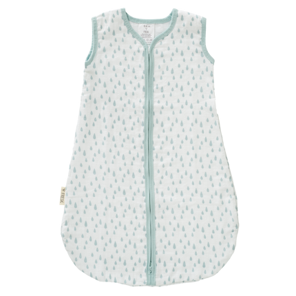 <tc>Fresk</tc> Sac de couchage Baby Muslin Drops Ether Blue 2 couches