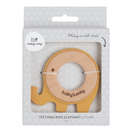 <tc>Baby's Only</tc> Anneau de dentition Éléphant Ocre