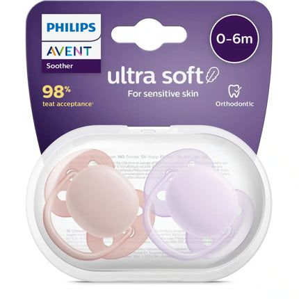 <tc>Philips Avent</tc> Fop<tc>tétine</tc> +0 Mois Gris doux/Rose