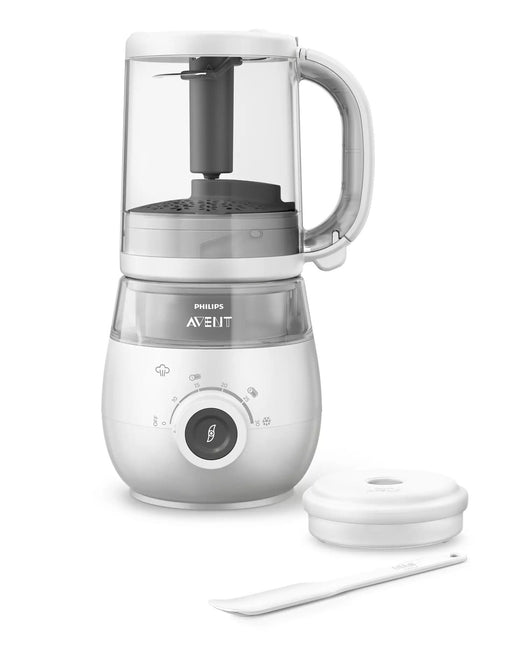 <tc>Philips Avent</tc> Processeur de cuisine à vapeur et mixeur 4-en-1 Gris