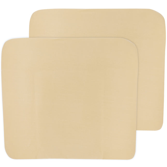 <tc>Meyco</tc> Housse de matelas à langer 3K 2St Basic Jersey Warm Sand