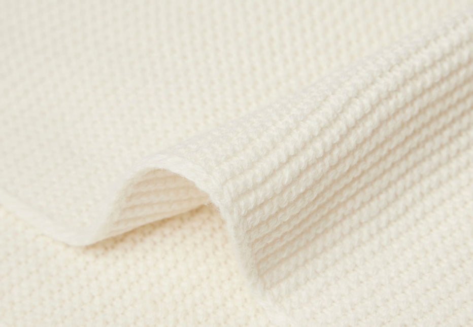 <tc>Jollein</tc> Couverture de berceau Basic Knit Ivory 75x100cm