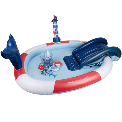 <tc>Swim Essentials</tc> Piscine toboggan enfant baleine 2.10M