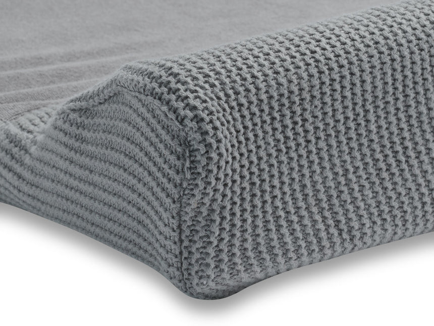 <tc>Jollein</tc> Housse de matelas à langer Basic Knit Stone Grey 50x70cm