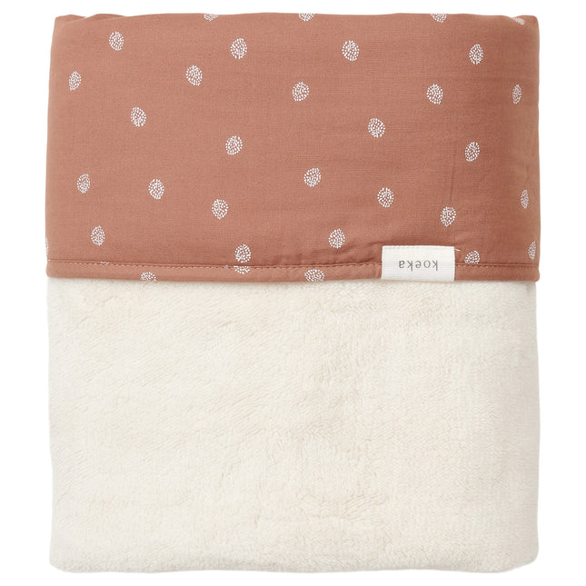 <tc>Koeka</tc> Couverture de berceau Teddy Réversible Oaky Hazel