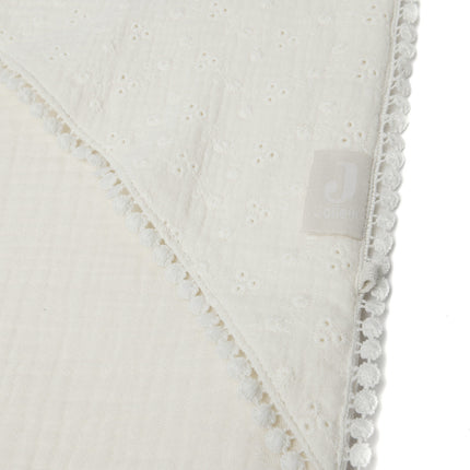 <tc>Jollein</tc> Serviette de bain Bébé Broderie Ivoire 75x75cm