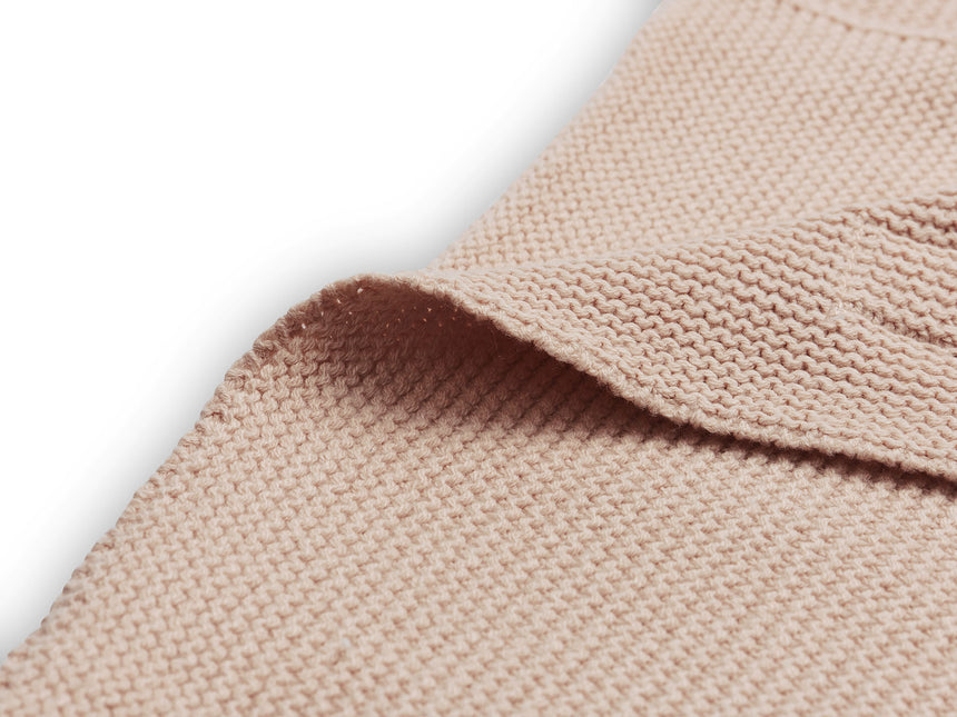 <tc>Jollein</tc> Couverture de berceau Basic Knit Rose pâle 75x100cm