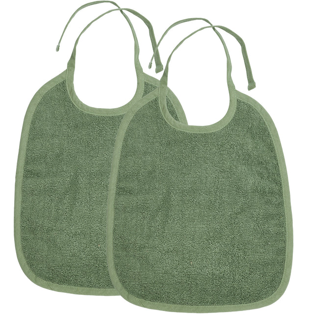 <tc>Meyco</tc> Bib 2St Basic Terry Forest Green