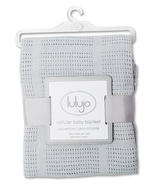 <tc>Lulujo</tc> Couverture de berceau gris cellulaire