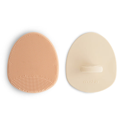 <tc>Mushie</tc> Brosse à bébé Anti-Berg Blush Shifting Sand 2pcs