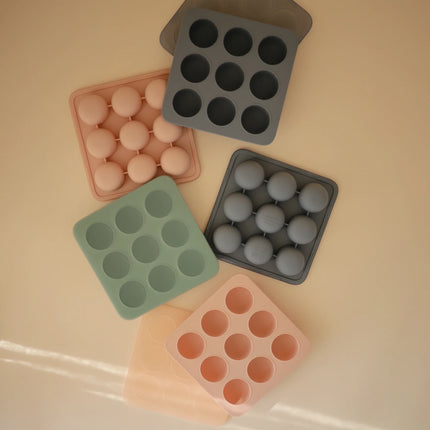 <tc>Mushie</tc> Plateau de congélation pour aliments pour bébés Blush