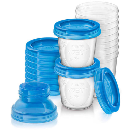 <tc>Philips Avent</tc> Tasses de conservation du lait maternel 180ml 10pcs