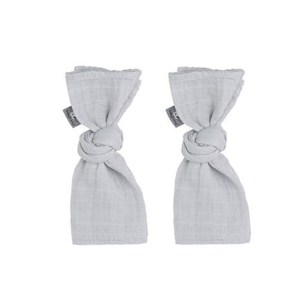 <tc>Baby's Only</tc> Couverture d'emmaillotage gris/argent étincelant 65x65cm 2pcs