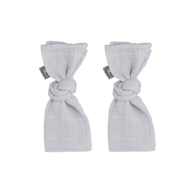 <tc>Baby's Only</tc> Couverture d'emmaillotage gris/argent étincelant 65x65cm 2pcs