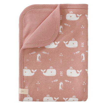 <tc>Fresk</tc> Cradle blanket Whale Mellow Rose