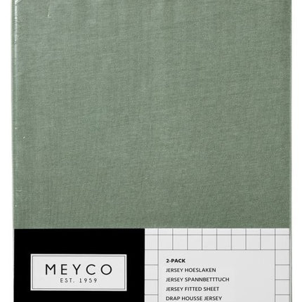 <tc>Meyco</tc> Drap-housse Jersey Forest Green 60x120cm 2pcs