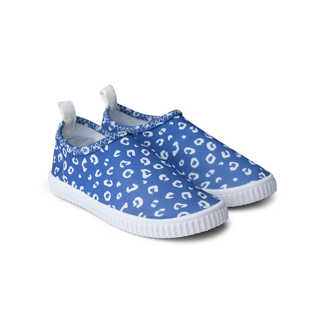 <tc>Swim Essentials</tc> Chaussures d'eau antidérapantes Bleu Léopard Lycra