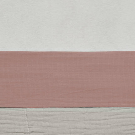 <tc>Jollein</tc> Serviette de berceau Coton froissé Bois de rose 75x100cm