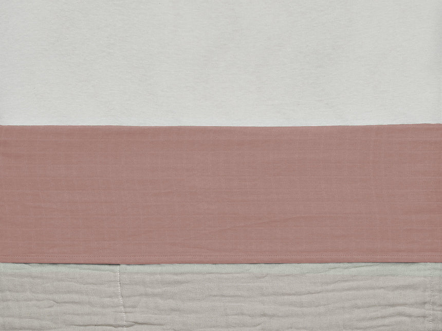 <tc>Jollein</tc> Serviette de berceau Coton froissé Bois de rose 75x100cm