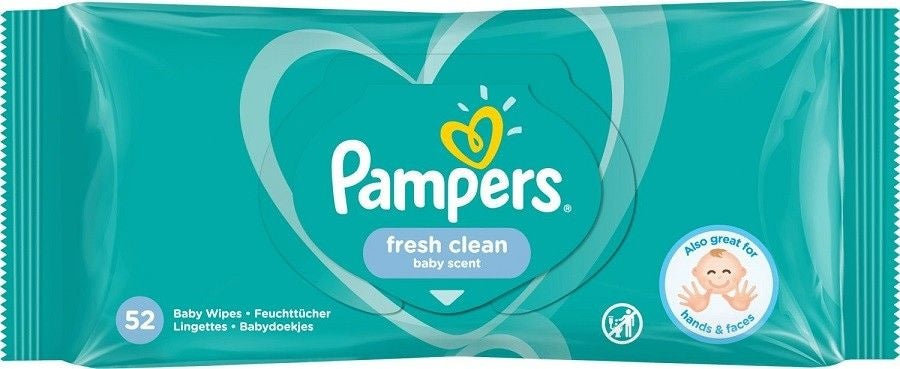 <tc>Pampers</tc> Lingettes pour bébé Fresh Clean