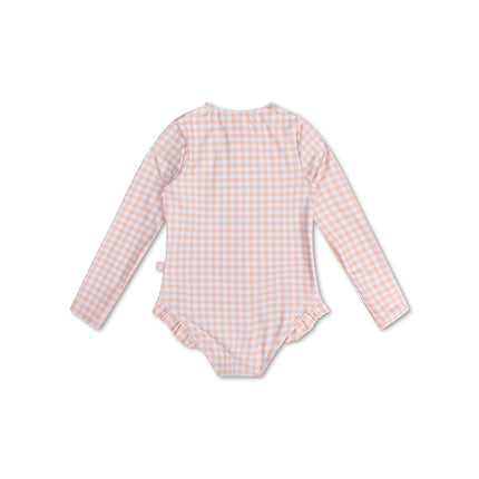 <tc>Swim Essentials</tc> Maillot de bain enfant abricot orange manches longues.