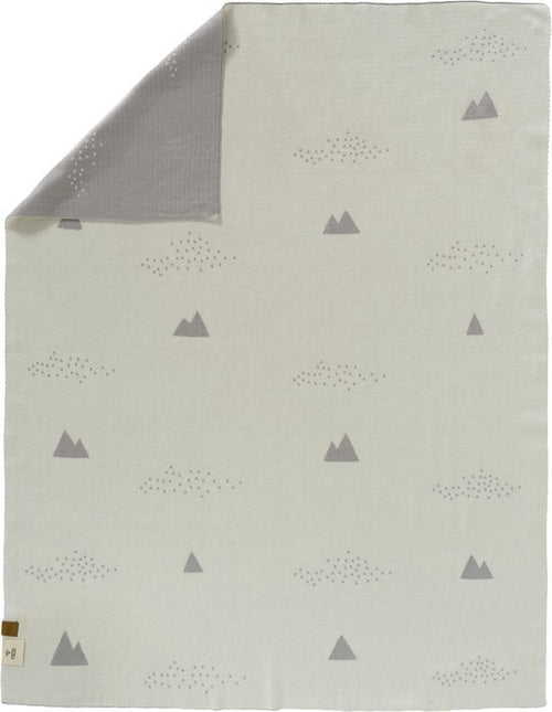 <tc>Fresk</tc> Couverture de lit d'enfant tricotée Ice Mountain 80x100cm