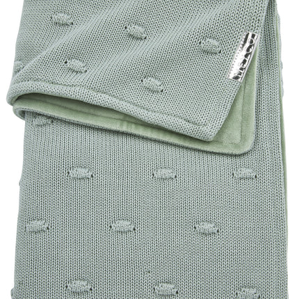 <tc>Meyco</tc> Couverture de berceau Nœuds de velours Vert pierre