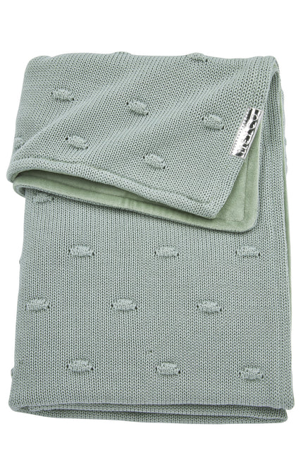 <tc>Meyco</tc> Couverture de berceau Nœuds de velours Vert pierre