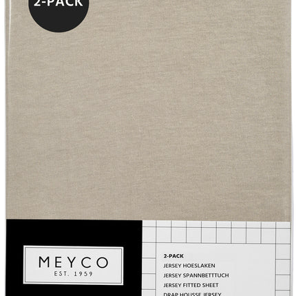 <tc>Meyco</tc> Drap-housse Jersey 2St 50X90 Sand