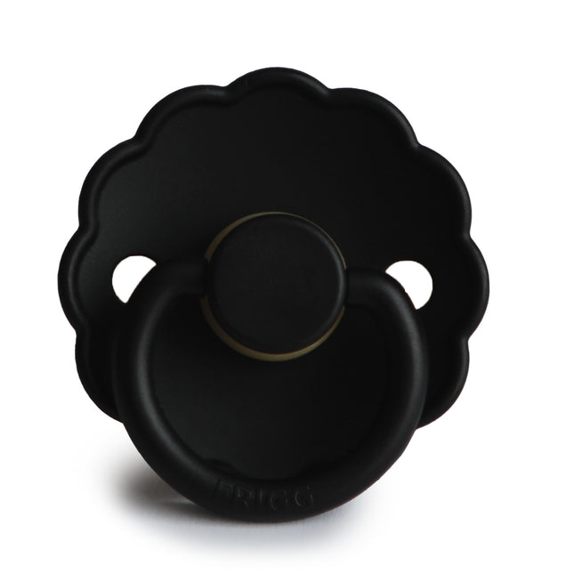 <tc>Frigg</tc> <tc>tétine</tc> Taille 1 Daisy Jet Black Silicone