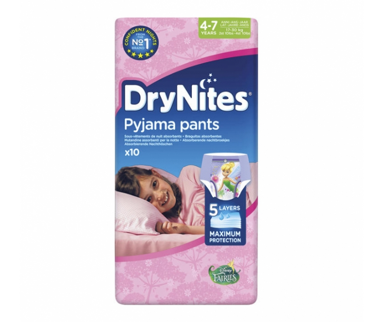 <tc>Huggies</tc> Couches Drynites Filles M 17-30 Kg