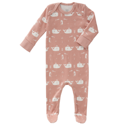 <tc>Fresk</tc> Pyjama bébé avec pied baleine Mellow Rose