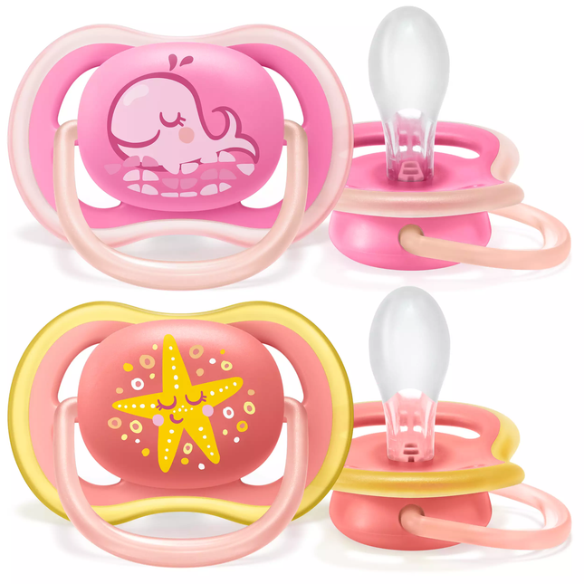 <tc>Philips Avent</tc> Fop<tc>tétine</tc> New Berry Girl Air +6 Mois 2pcs