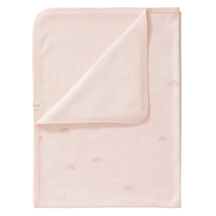 <tc>Fresk</tc> Couverture de berceau Arc-en-ciel Chintz Rose