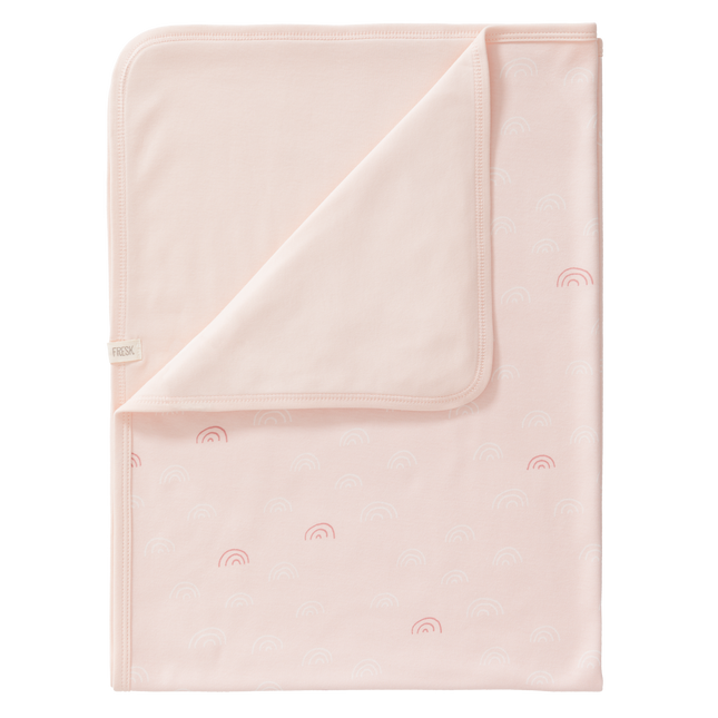 <tc>Fresk</tc> Couverture de berceau Arc-en-ciel Chintz Rose