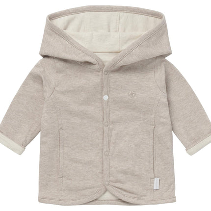 <tc>Noppies</tc> Cardigan pour bébé Rev Bonny Taupe Mélange deux faces