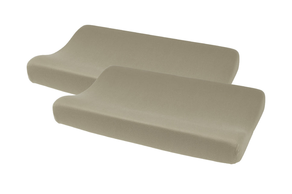 <tc>Meyco</tc> Housse de matelas à langer 2St Basic Jersey Taupe