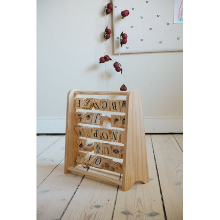 <tc>Konges Slojd</tc> Abacus Abc Wooden Block Frame Multi