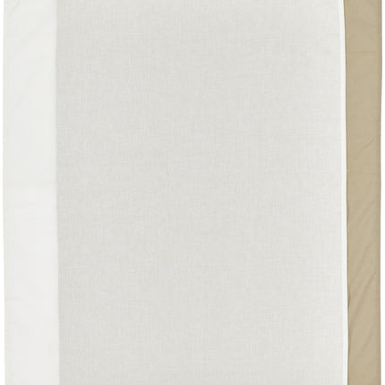 <tc>Meyco</tc> Serviette de berceau 2St Blanc cassé Taupe