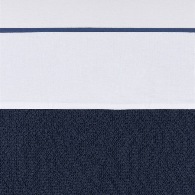 <tc>Meyco</tc> Drap de berceau Piping Indigo 75X100cm