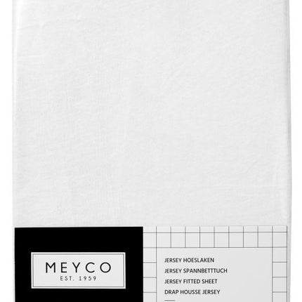 <tc>Meyco</tc> Drap-housse Jersey Blanc 70x140/150 cm