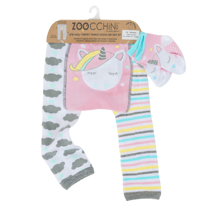 <tc>Zoocchini</tc> Legging bébé Allie The Alicorn avec chaussettes 12/18mths