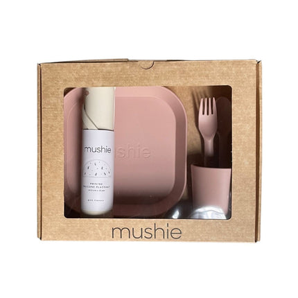 <tc>Mushie</tc> Giftbox Service de vaisselle pour enfants Square Blush